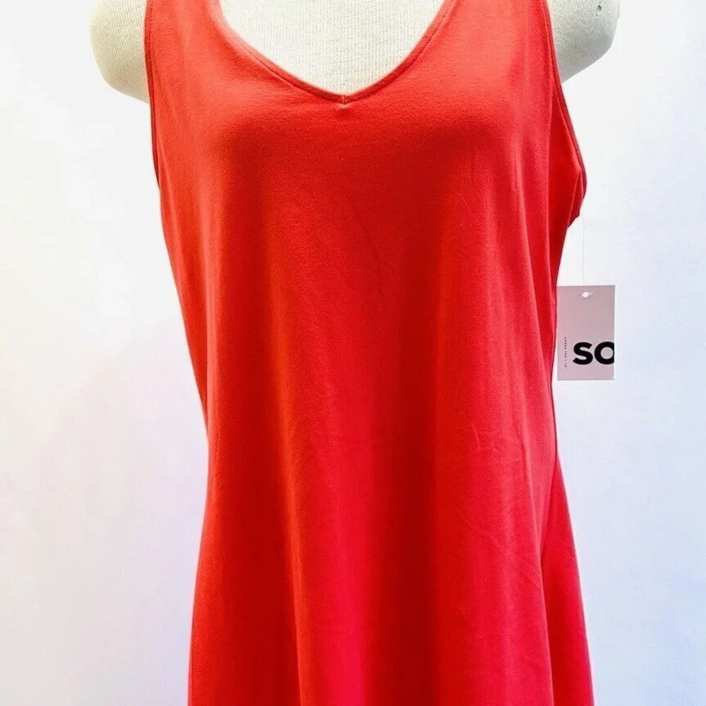 NWT SO GOODS FOR LIFE Juniors Sleeveless Halter V-Neck Above the Knee Dress XL